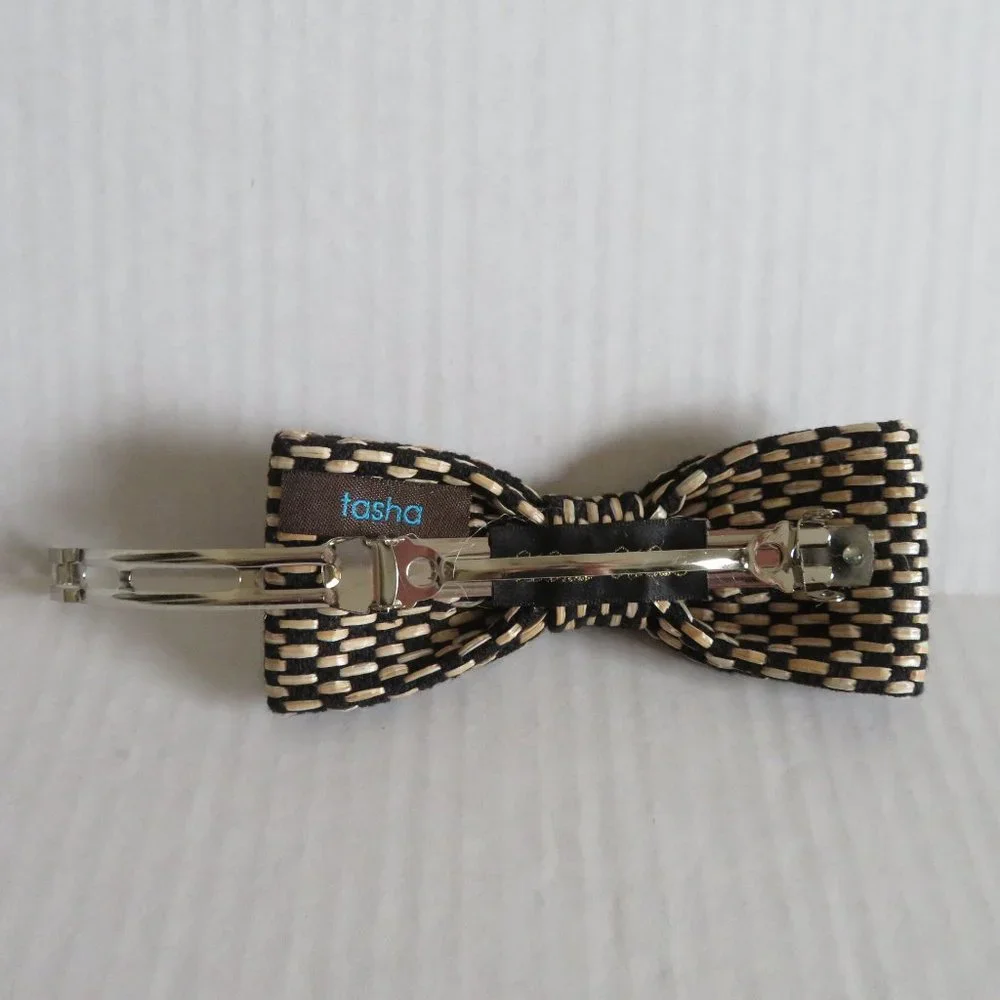 🎉HP🎉 Tasha WOVEN BOW BARRETTE, NWOT
